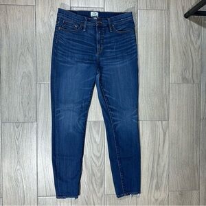 J. CREW LOOKOUT High Rise Skinny Whiskered Distressed Stretch Jeans 31
